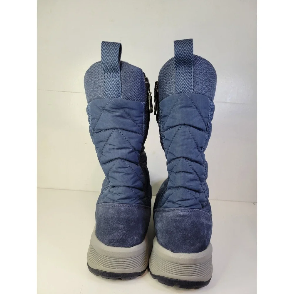 Columbia Women's Meadows Slip-ON Omni-Heat 3D‎ Mid Calf Boot Sz 8.5 Blue Shoes